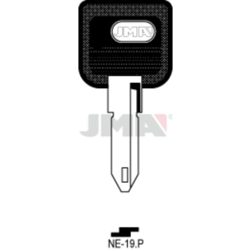 Chei Otel Plastic Negru NE-19.P